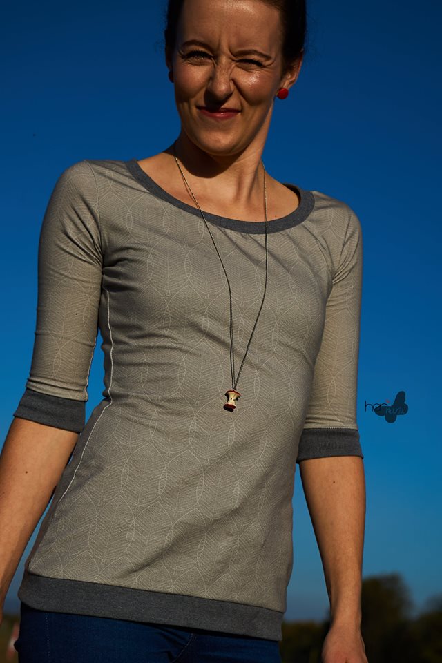 Jersey-Stoff "mellow #gray" (0,25m)