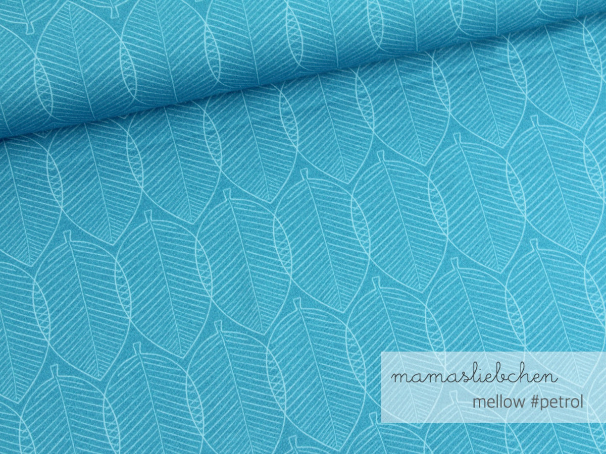Jersey-Stoff "mellow #petrol" (0,25m)