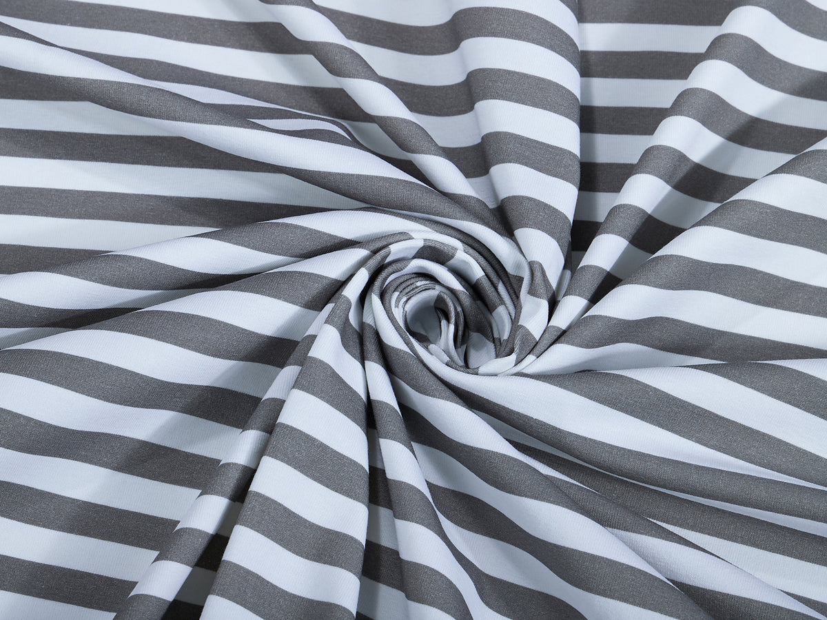 Jersey-Stoff "mini stripes #gray" (0,25m)