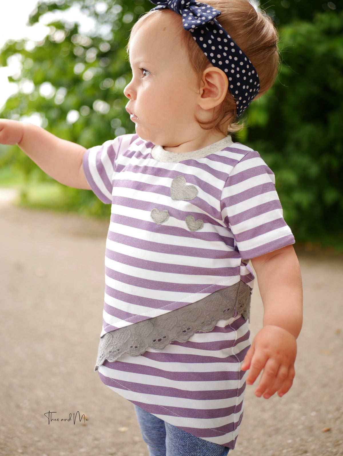 Jersey-Stoff "mini stripes #lavender" (0,25m)
