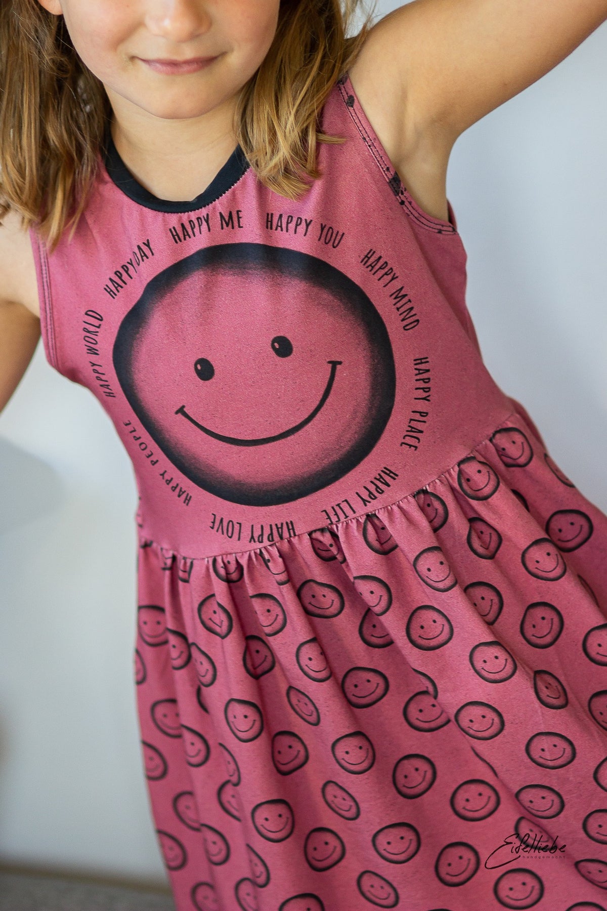 Jersey-Stoff "my reason to smile #erica" (1 Panel, ca. 0,65m)