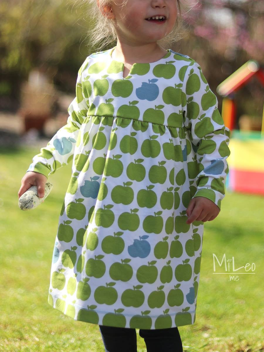 Jersey-Stoff "NEW applebite #granny smith-white " (0,25m)
