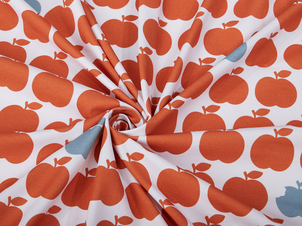 Jersey-Stoff "NEW applebite #rusty-white" (0,25m)