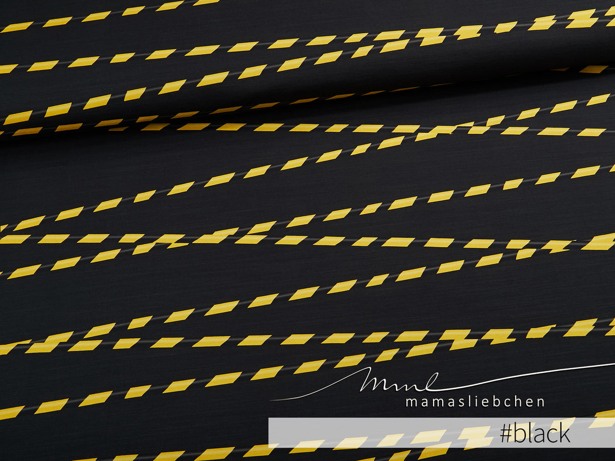 Jersey-Stoff "Officer Bo Kombi #black" (0,25 m)