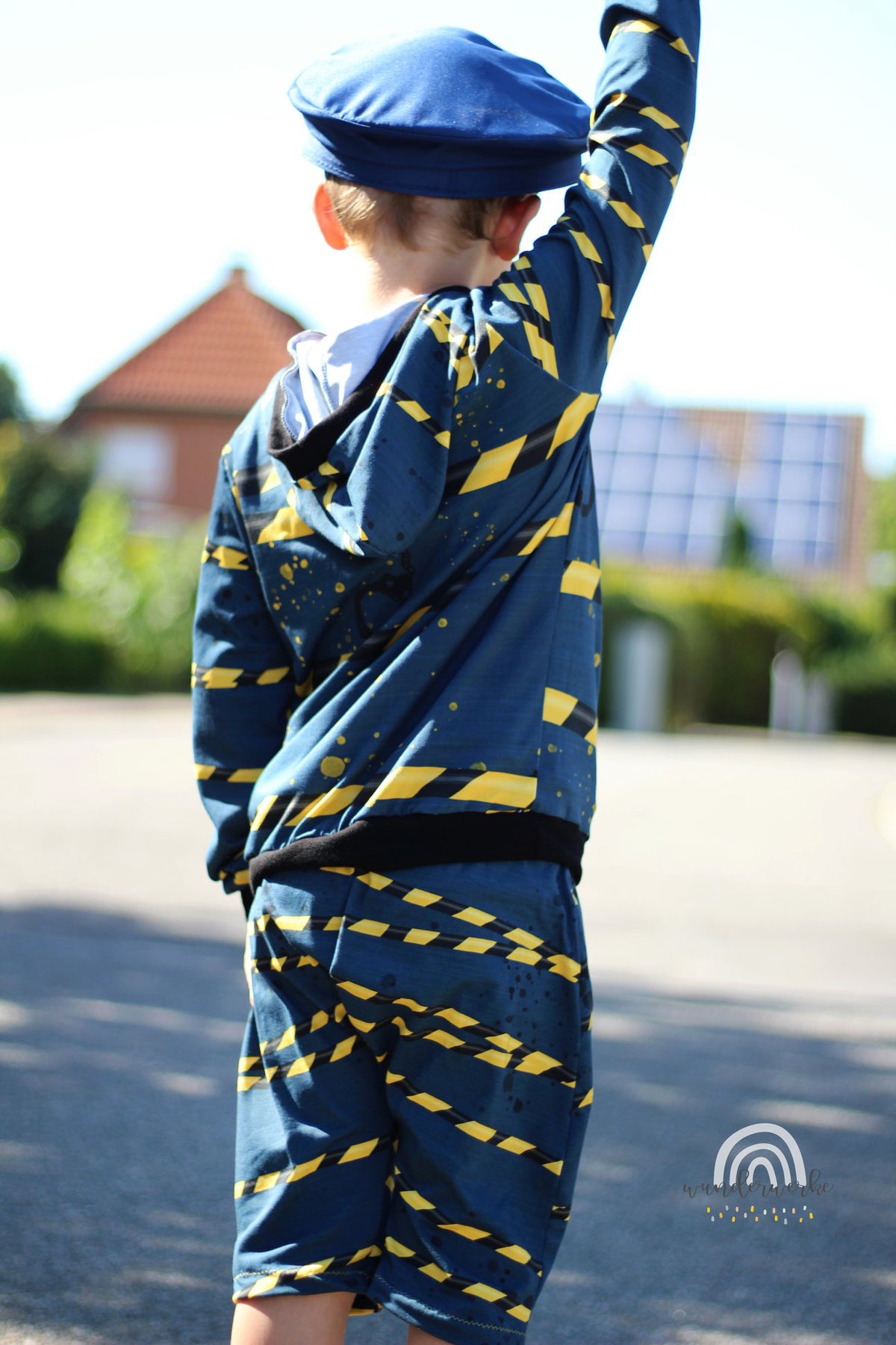 Jersey-Stoff "Officer Bo Kombi #jeans" (0,5 m)