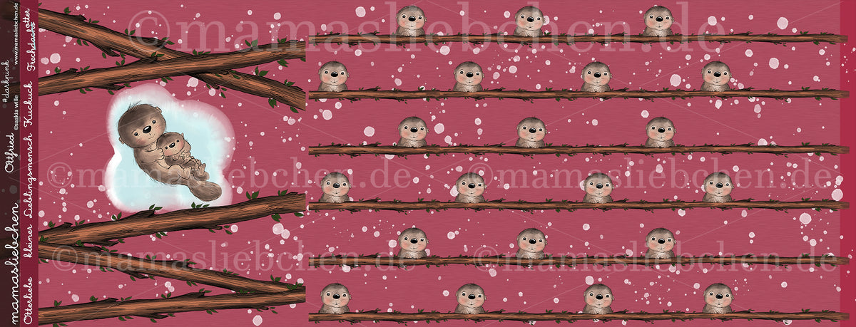 Jersey-Stoff "Ottfried #darkpink" (1Panel/ ca.0,65m)