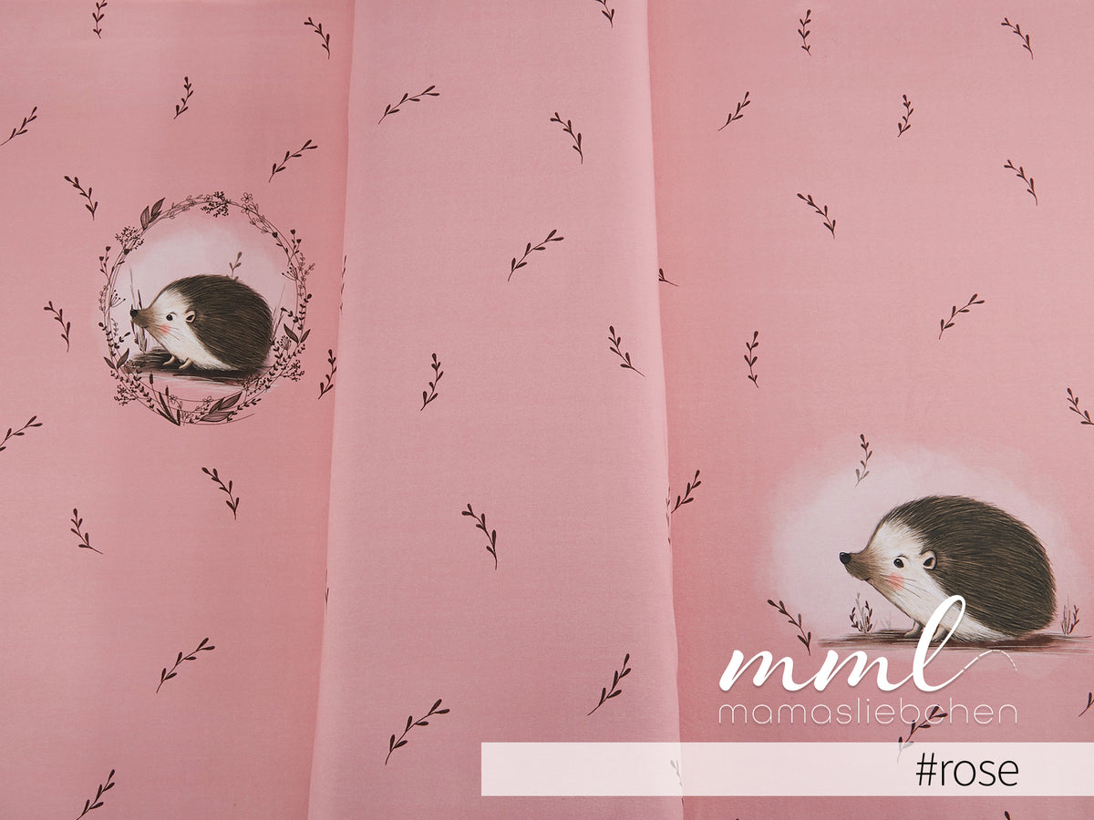 Jersey-Stoff "Pekka #rose" (1Panel/ ca.0,65 m)