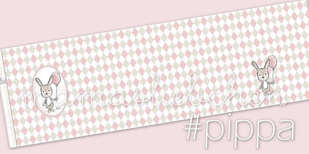 Jersey-Stoff "Pippa & Piet #Pippa raute" (ca. 0,45 Meter / 1 Paneel)