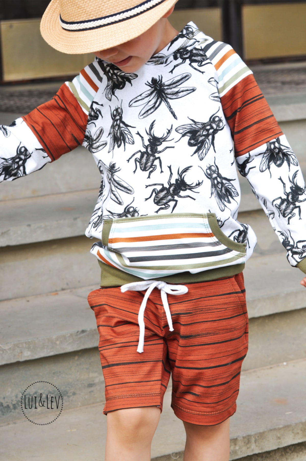Jersey-Stoff "Planken Piet #rust" (0,5m)
