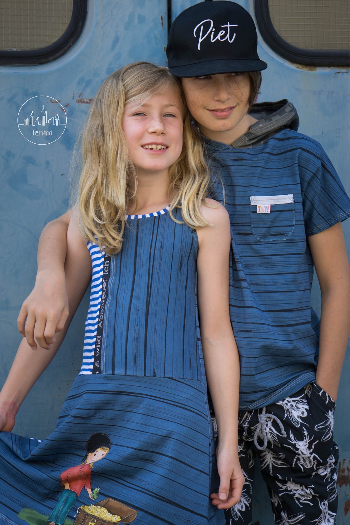Jersey-Stoff "Planken Piet #smoky" (0,5m)