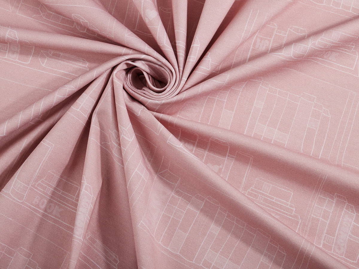 Jersey-Stoff "poetry #rose" (1 Panel, ca 0,70m)
