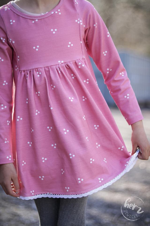 Jersey-Stoff "Pünktchen #rosa" (0,25m)