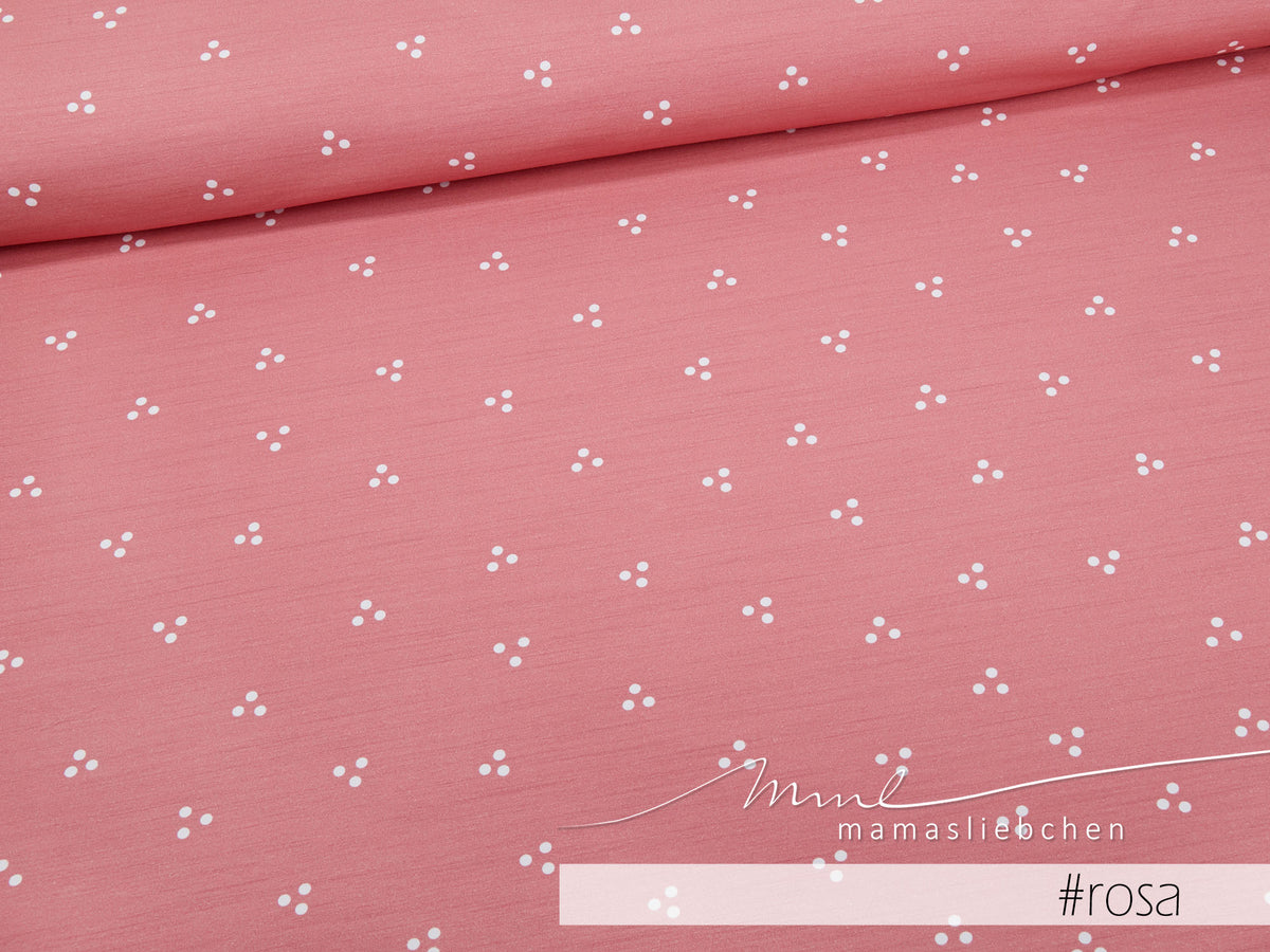 Jersey-Stoff "Pünktchen #rosa" (0,25m)