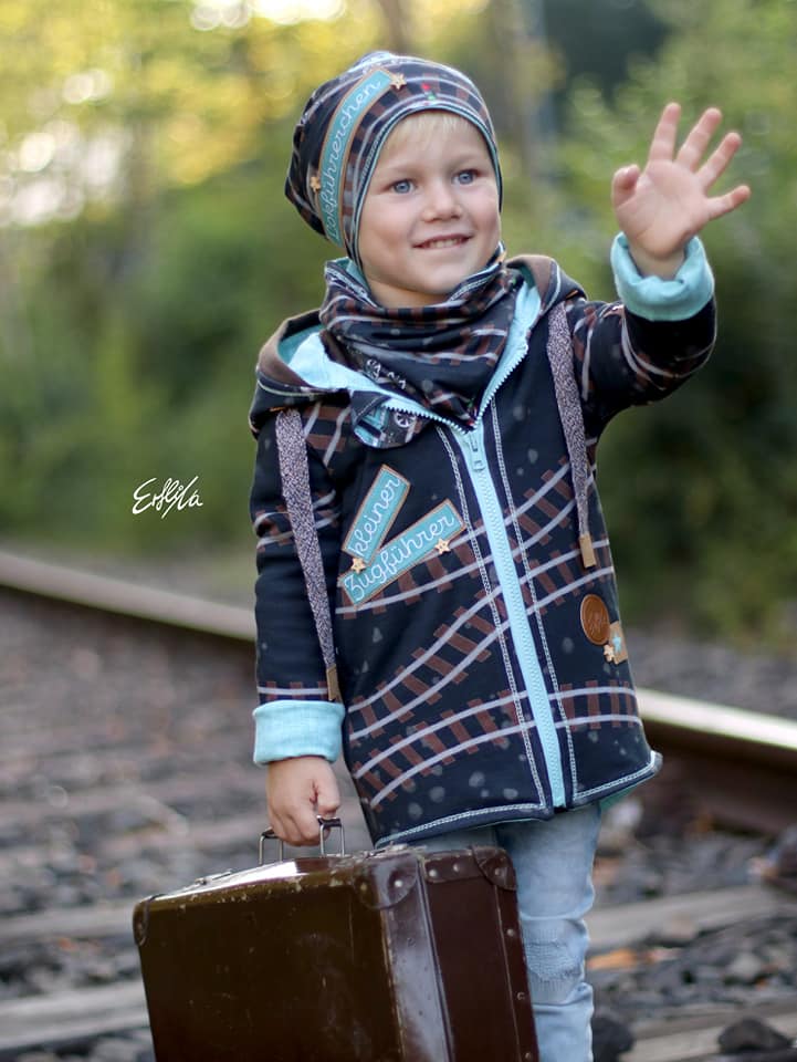 Jersey-Stoff "Rails #black" (0,5m)