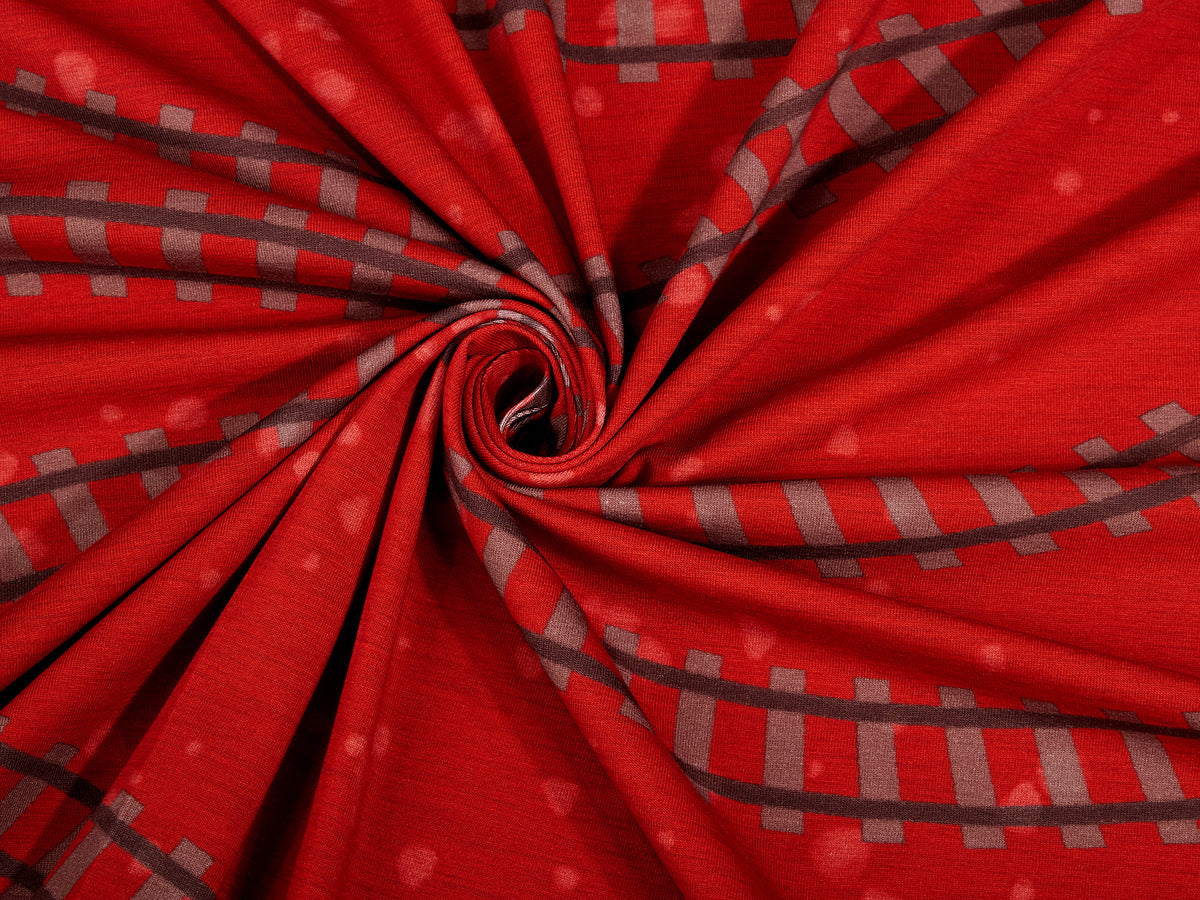 Jersey-Stoff "Rails #red" (0,5m)