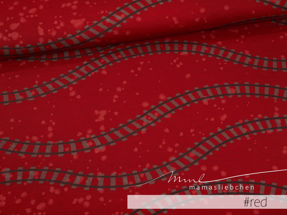 Jersey-Stoff "Rails #red" (0,5m)