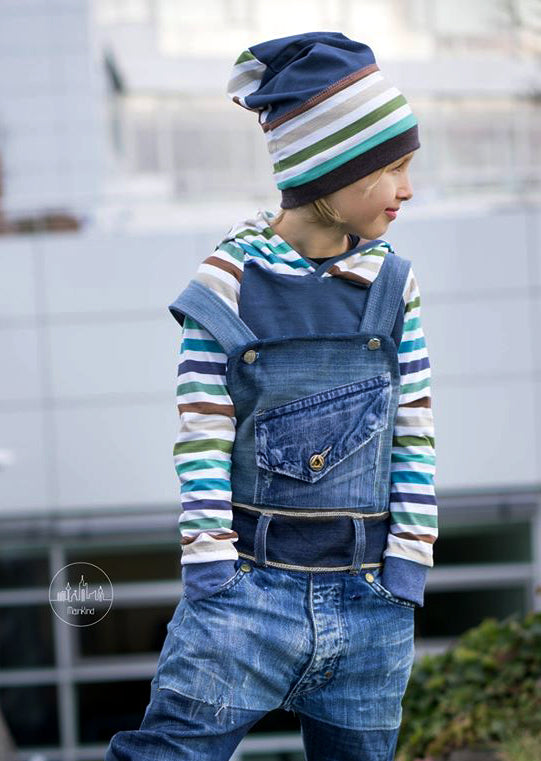 Jersey-Stoff "RB`stripes #rainbow dust" (0,25m)