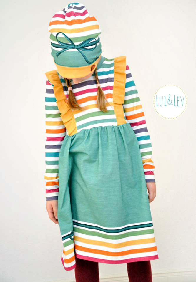 Jersey-Stoff "RB`stripes #rainbow shell" (0,25m)