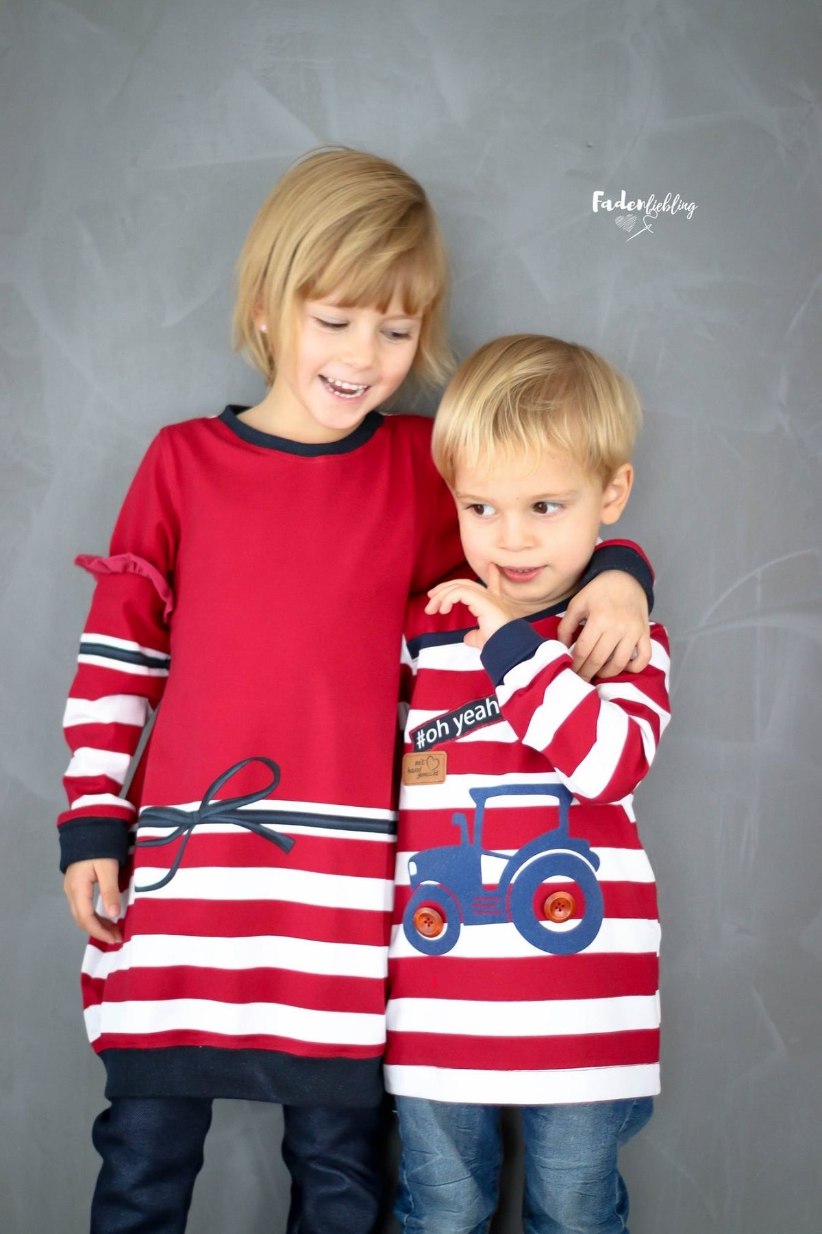 Jersey-Stoff "rockabilly stripes #oh yeah redwine" (1 Panel, ca 0,8m)