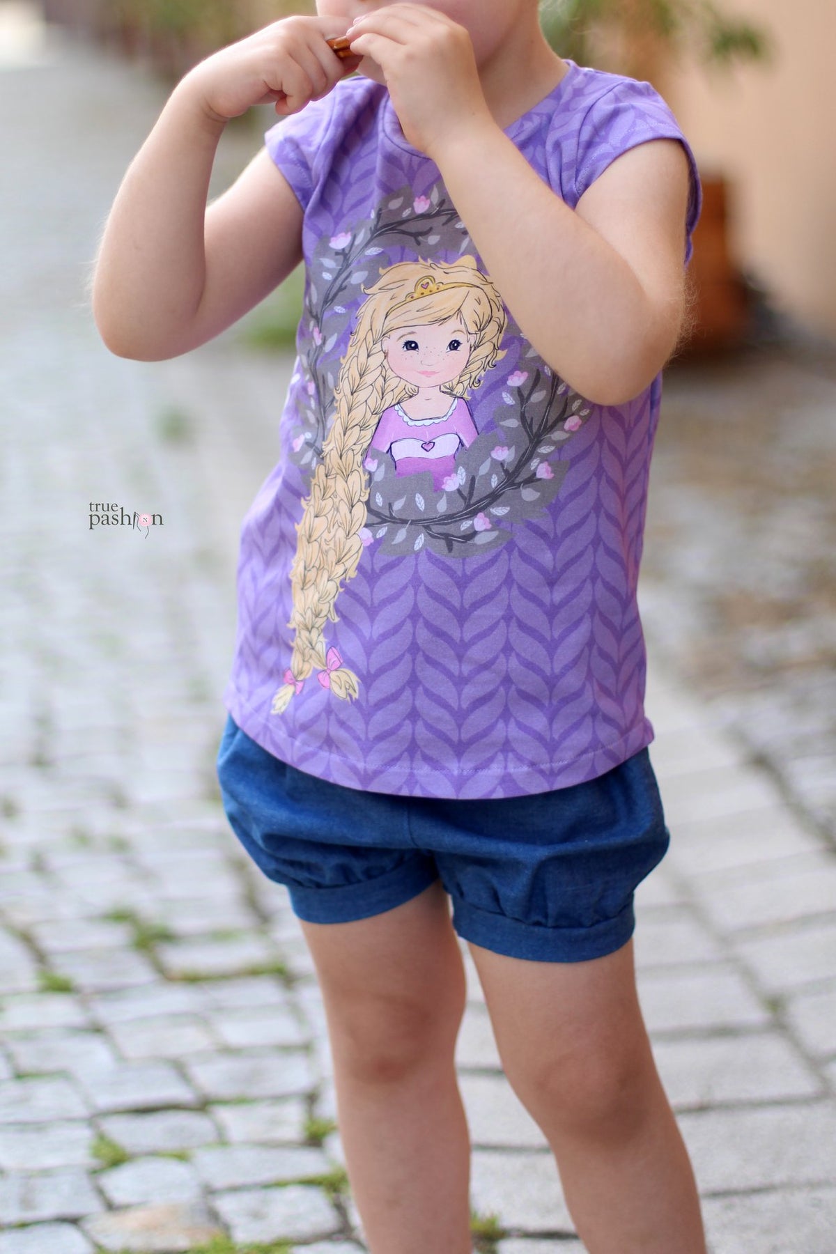 Jersey-Stoff "romance #violet" (1Panel/ ca.0,65m)