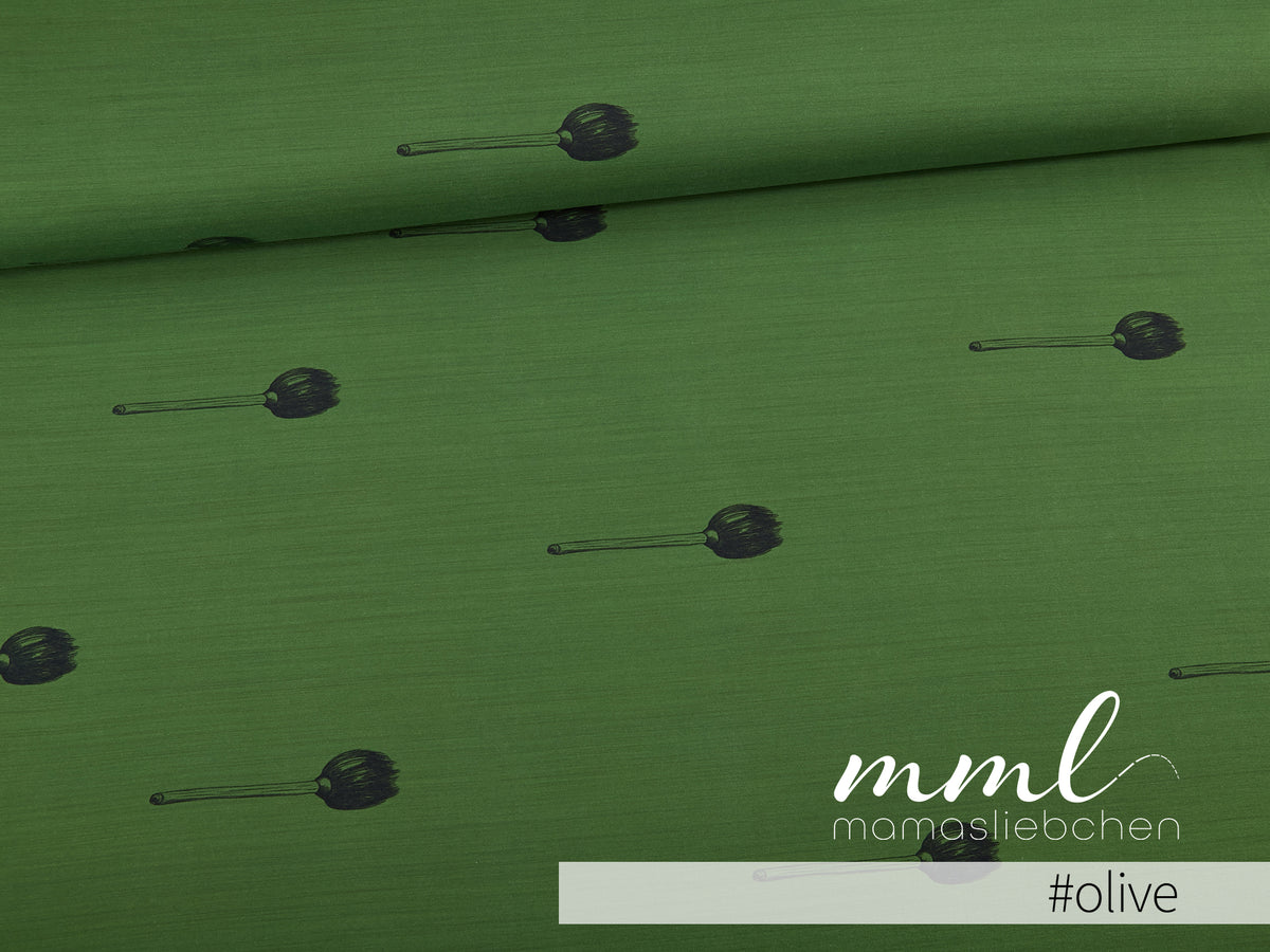 Jersey-Stoff "Schlotterblitz #olive" (0,5m)
