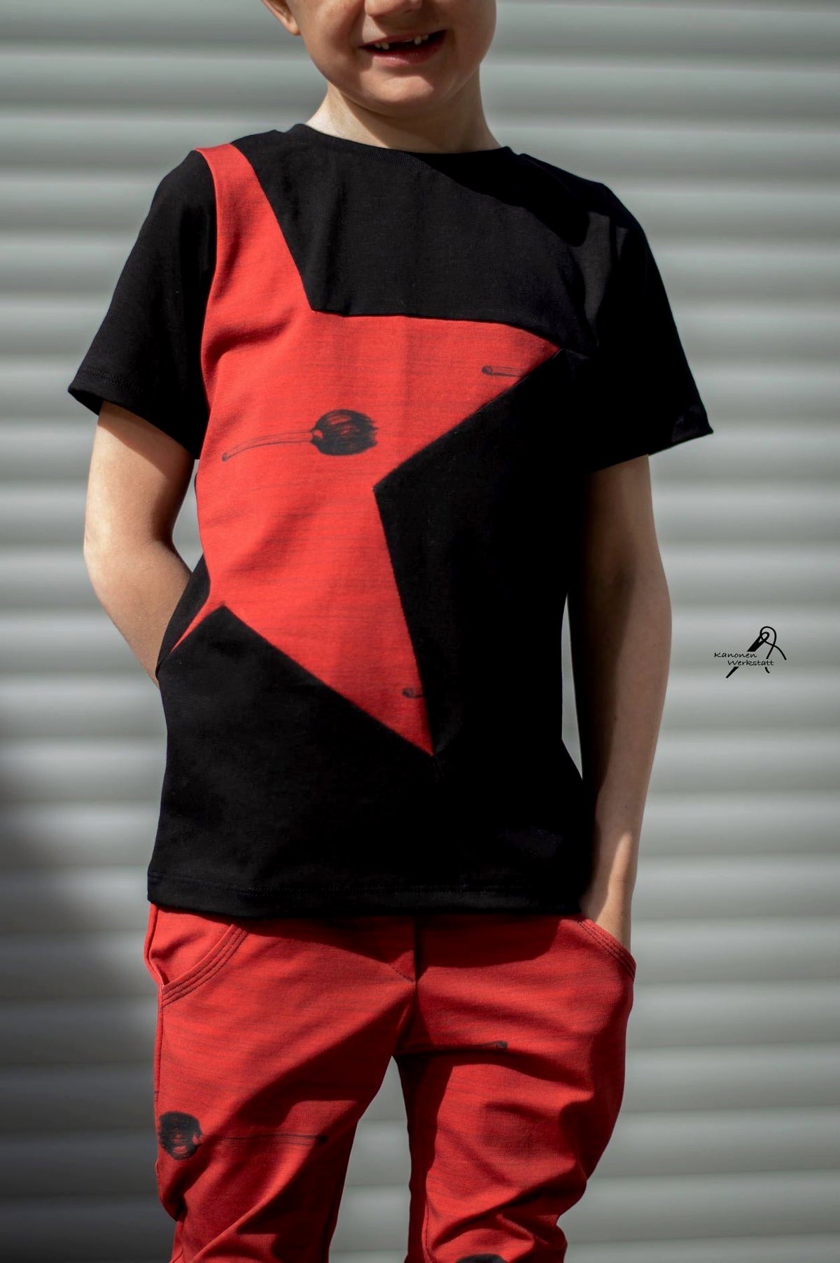 Jersey-Stoff "Schlotterblitz #red" (0,5m)