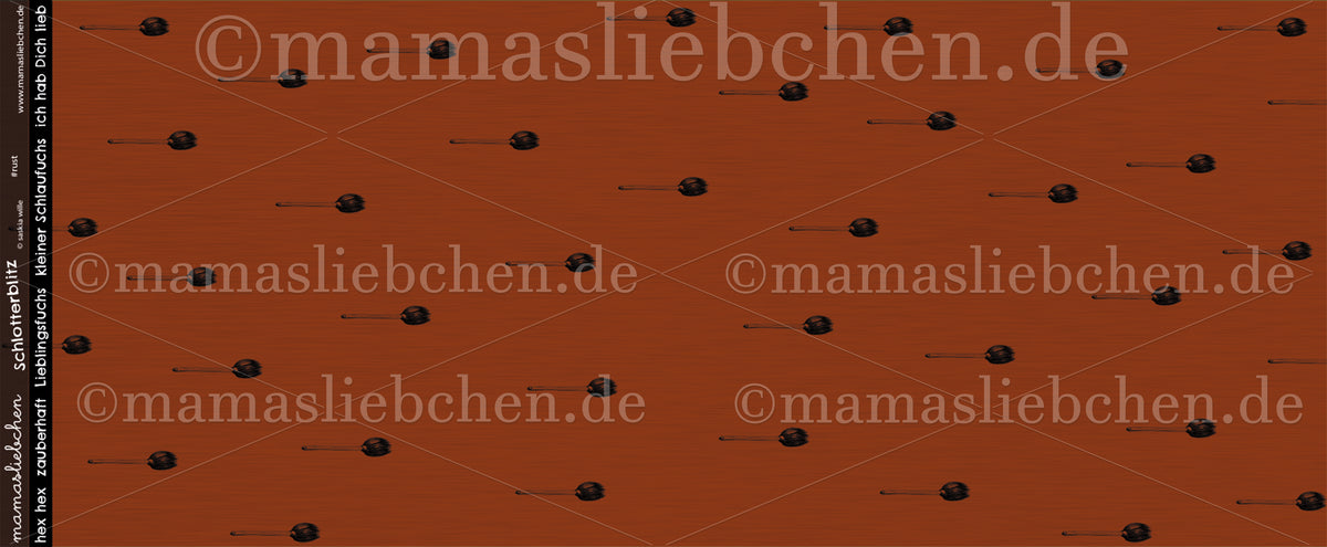 Jersey-Stoff "Schlotterblitz #rust" (0,5m)