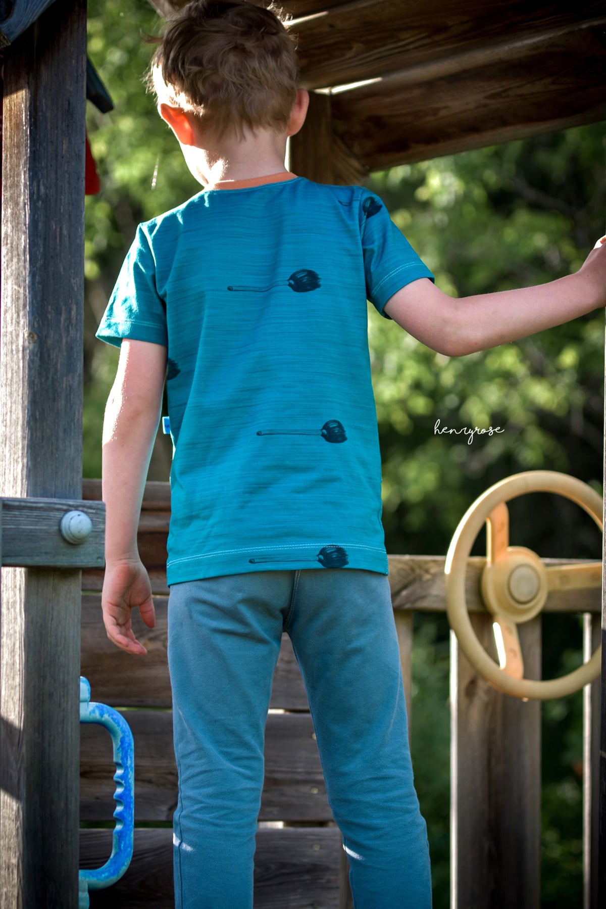 Jersey-Stoff "Schlotterblitz #teal" (0,25m)