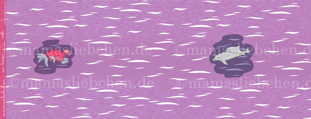 Jersey-Stoff "sea breeze #violet" (1Panel/ ca.0,7m)