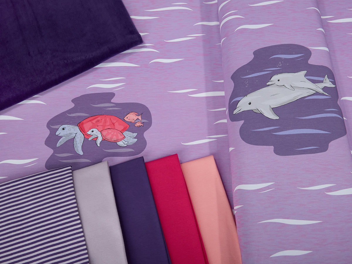 Jersey-Stoff "sea breeze #violet" (1Panel/ ca.0,7m)