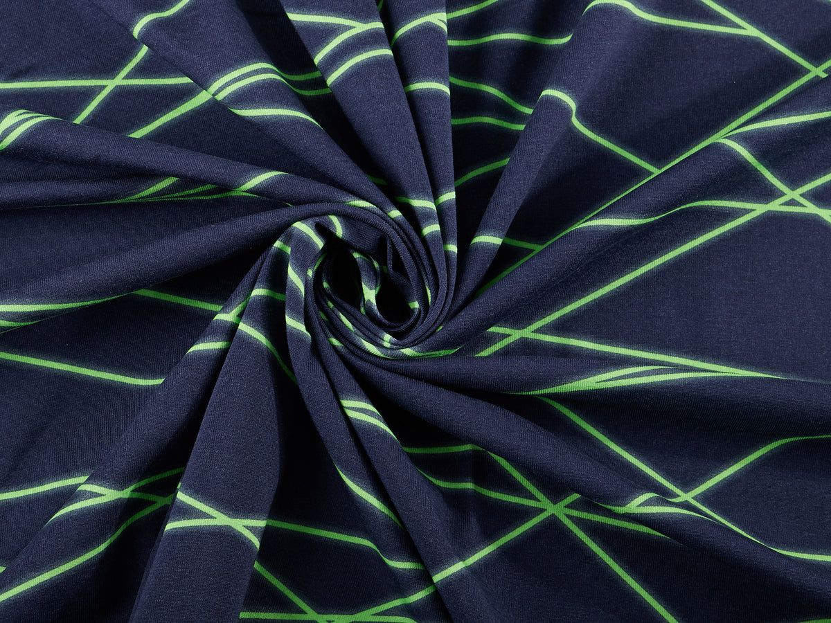 Jersey-Stoff "shapelines Basic #blue neon" (0,25m)