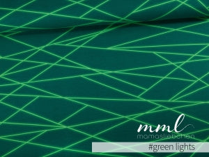 Jersey-Stoff "shapelines Basic #green lights" (0,25m)
