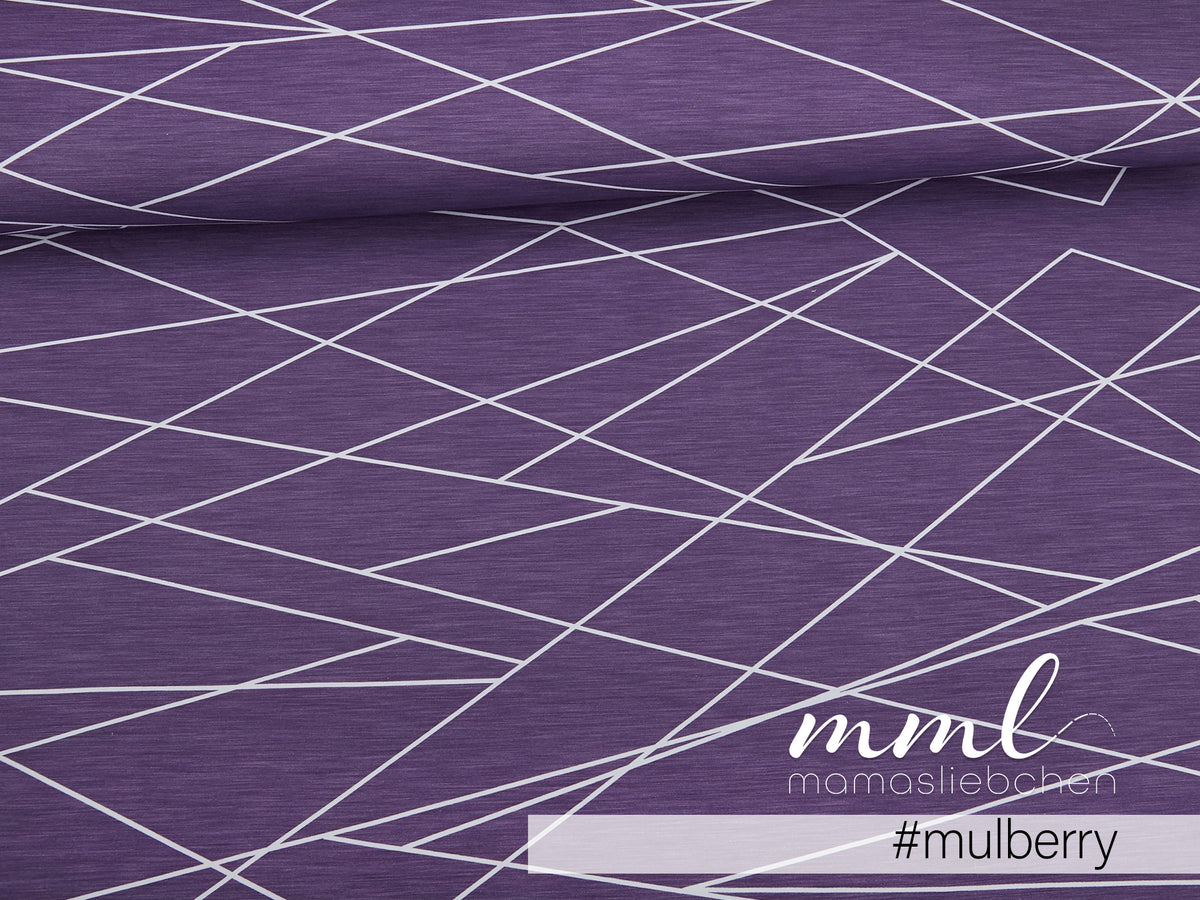 Jersey-Stoff "shapelines Basic #mulberry" (0,25m)