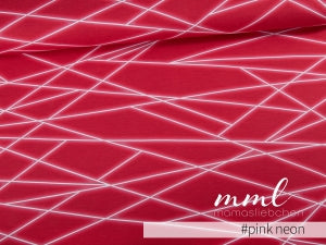 SoftTouch Jersey-Stoff "shapelines Basic #pink neon" (0,25m)