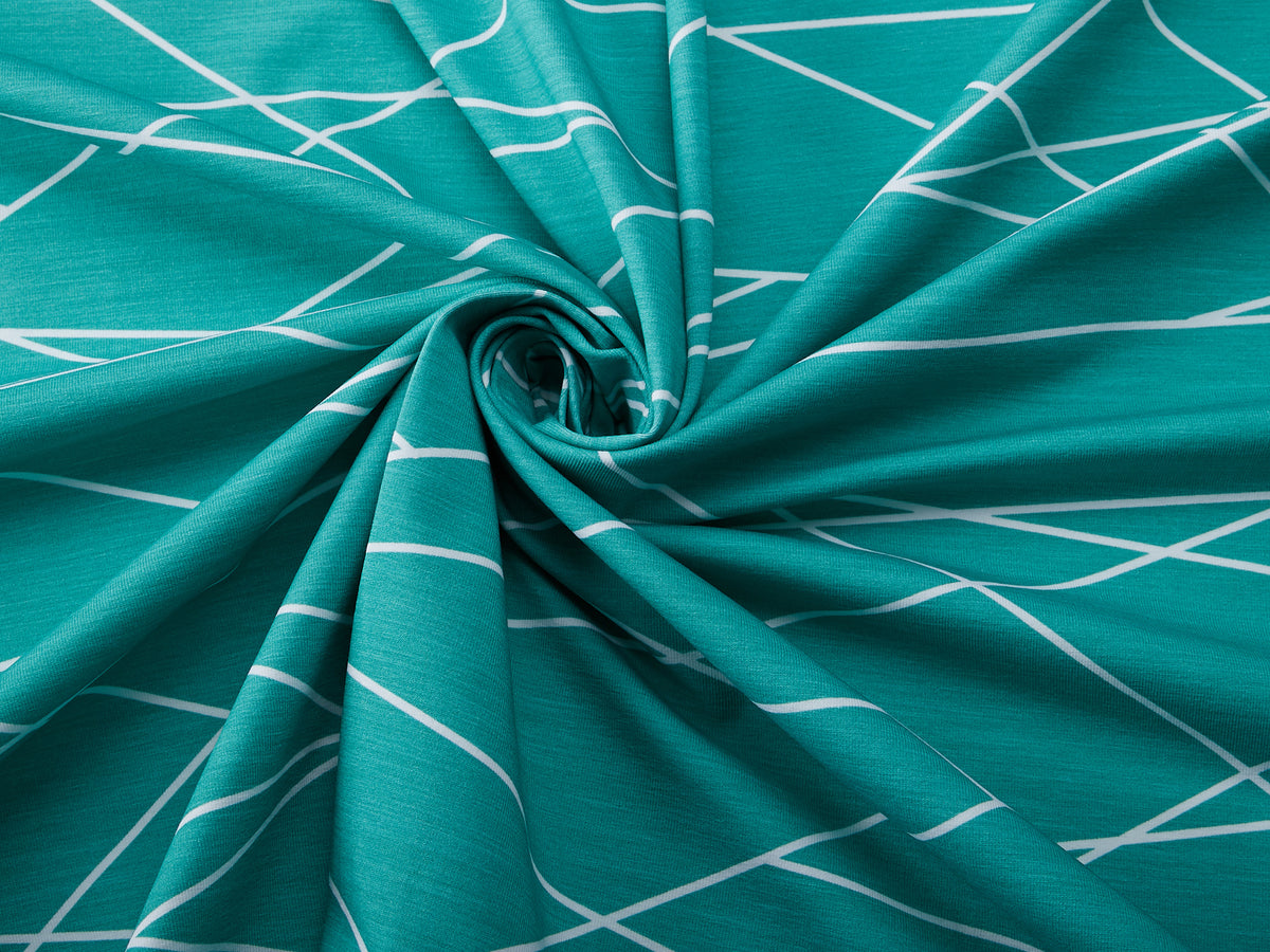 Jersey-Stoff "shapelines Basic #teal" (0,25m)