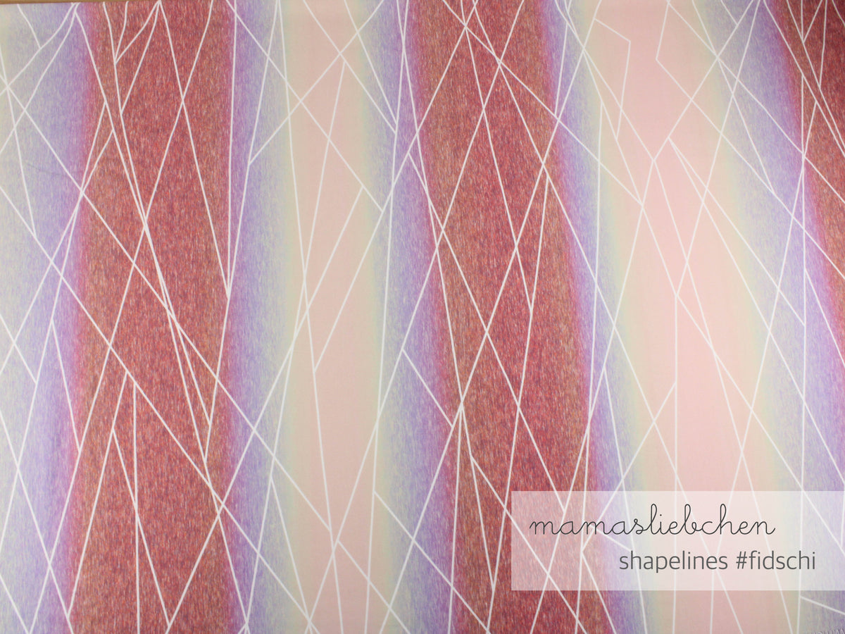 Jersey-Stoff "shapelines gradient #fidschi" (0,5m)