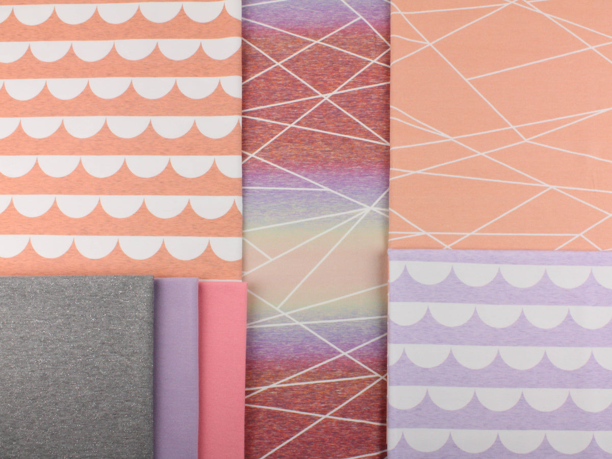 Jersey-Stoff "shapelines gradient #fidschi" (0,5m)