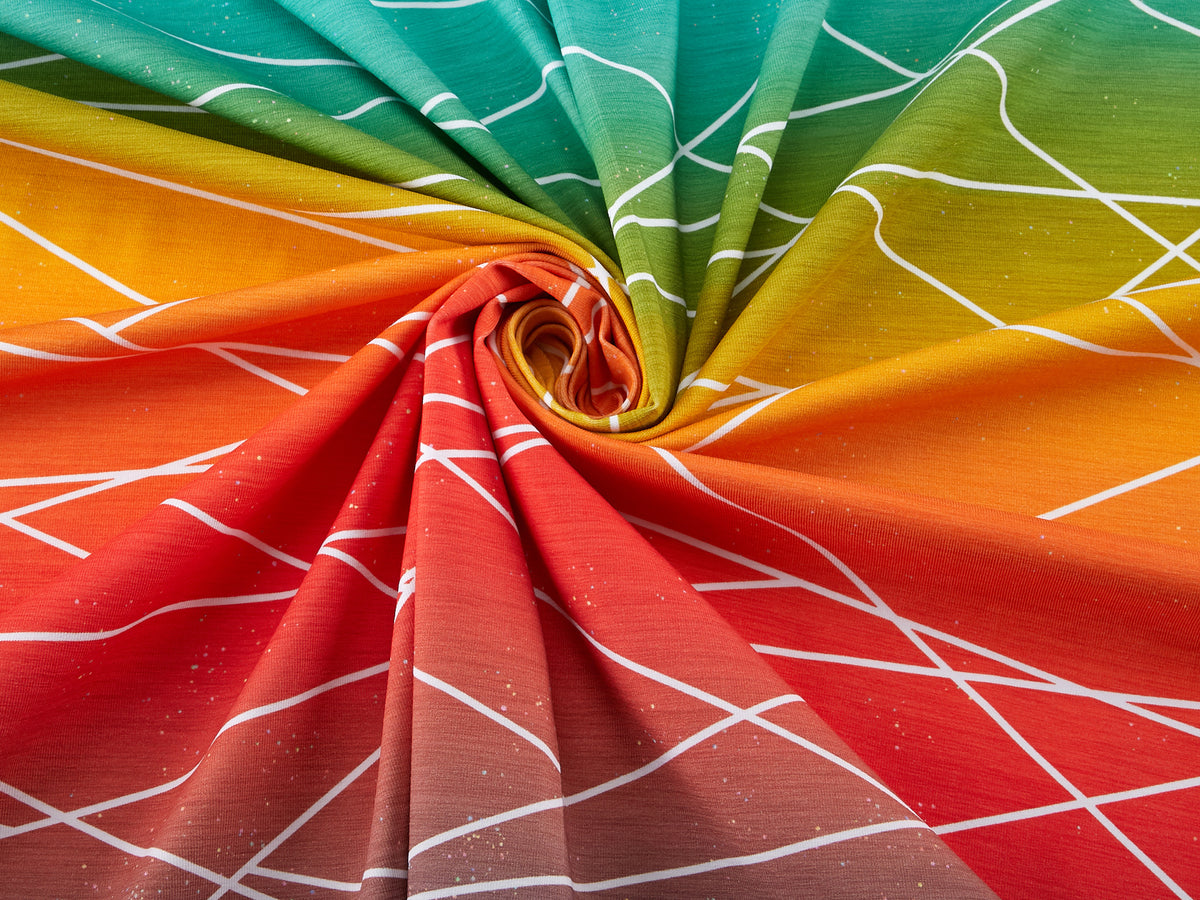 Jersey-Stoff "Shapelines #rainbow smoky" (0,25m)