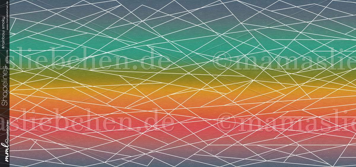 Jersey-Stoff "Shapelines #rainbow smoky" (0,25m)