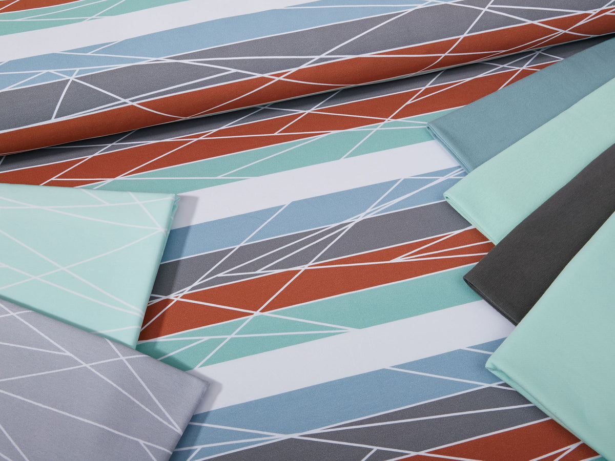 Jersey-Stoff "shapelines widestripes #copper" (0,25m)