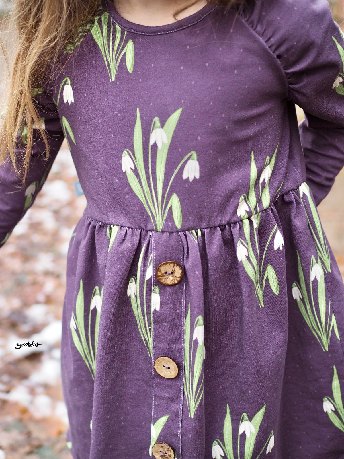 Jersey-Stoff "Snowdrop #lila" (0,25m)