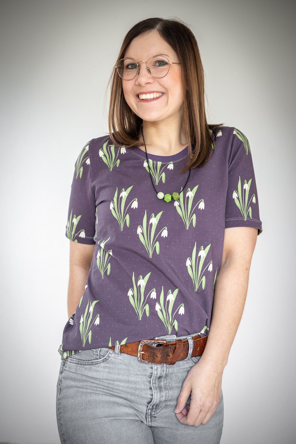 Jersey-Stoff "Snowdrop #lila" (0,25m)