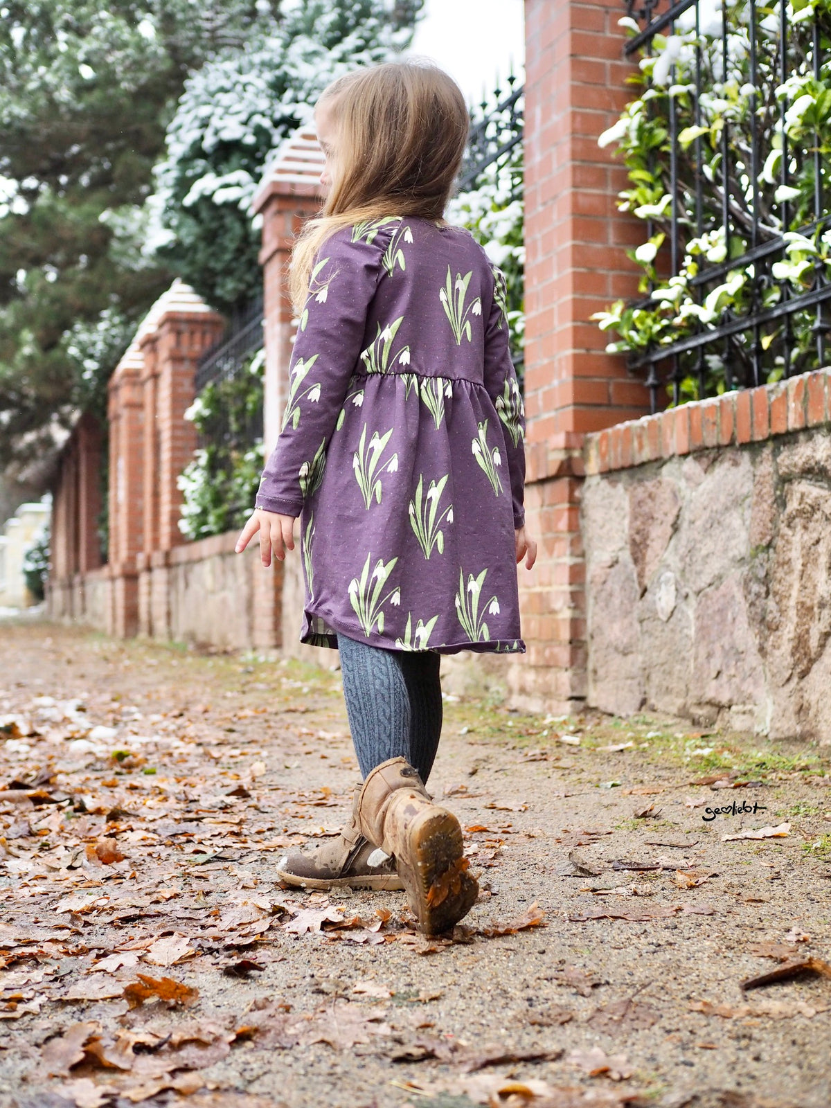 Jersey-Stoff "Snowdrop #lila" (0,25m)