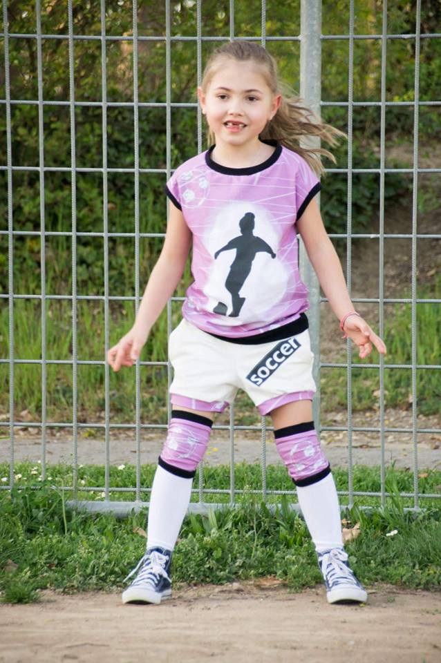 Jersey-Stoff "soccer #rose" (1Panel, ca 0,65m)