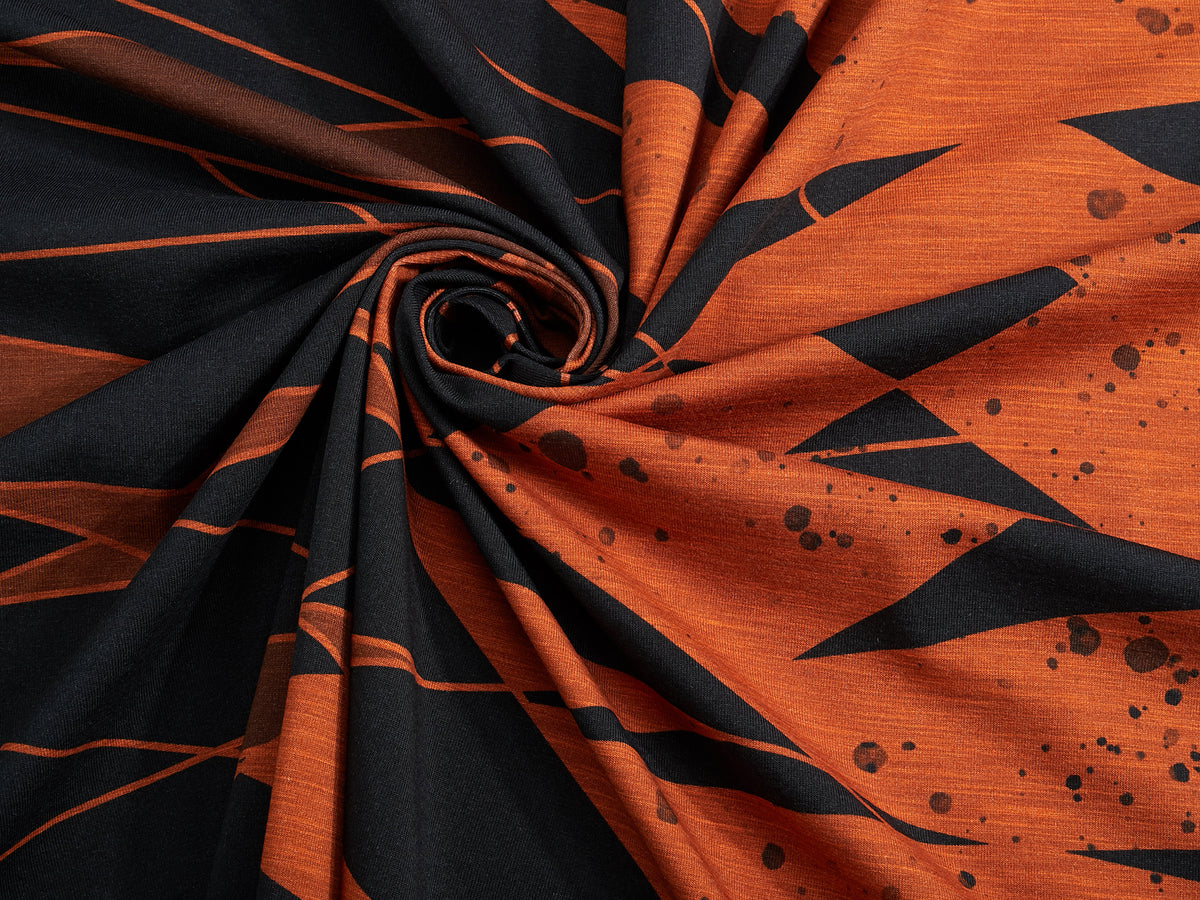 Jersey-Stoff "splatter 2.0 #rust" (0,5m)