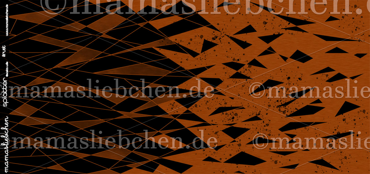 Jersey-Stoff "splatter 2.0 #rust" (0,5m)