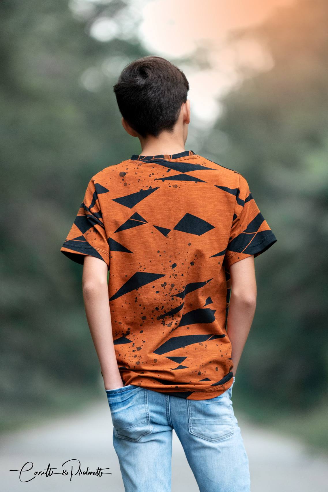 Jersey-Stoff "splatter 2.0 #rust" (0,5m)