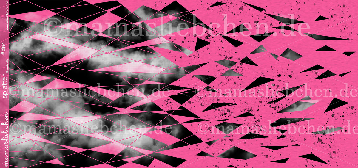 Jersey-Stoff "splatter #pink" (0,25m)