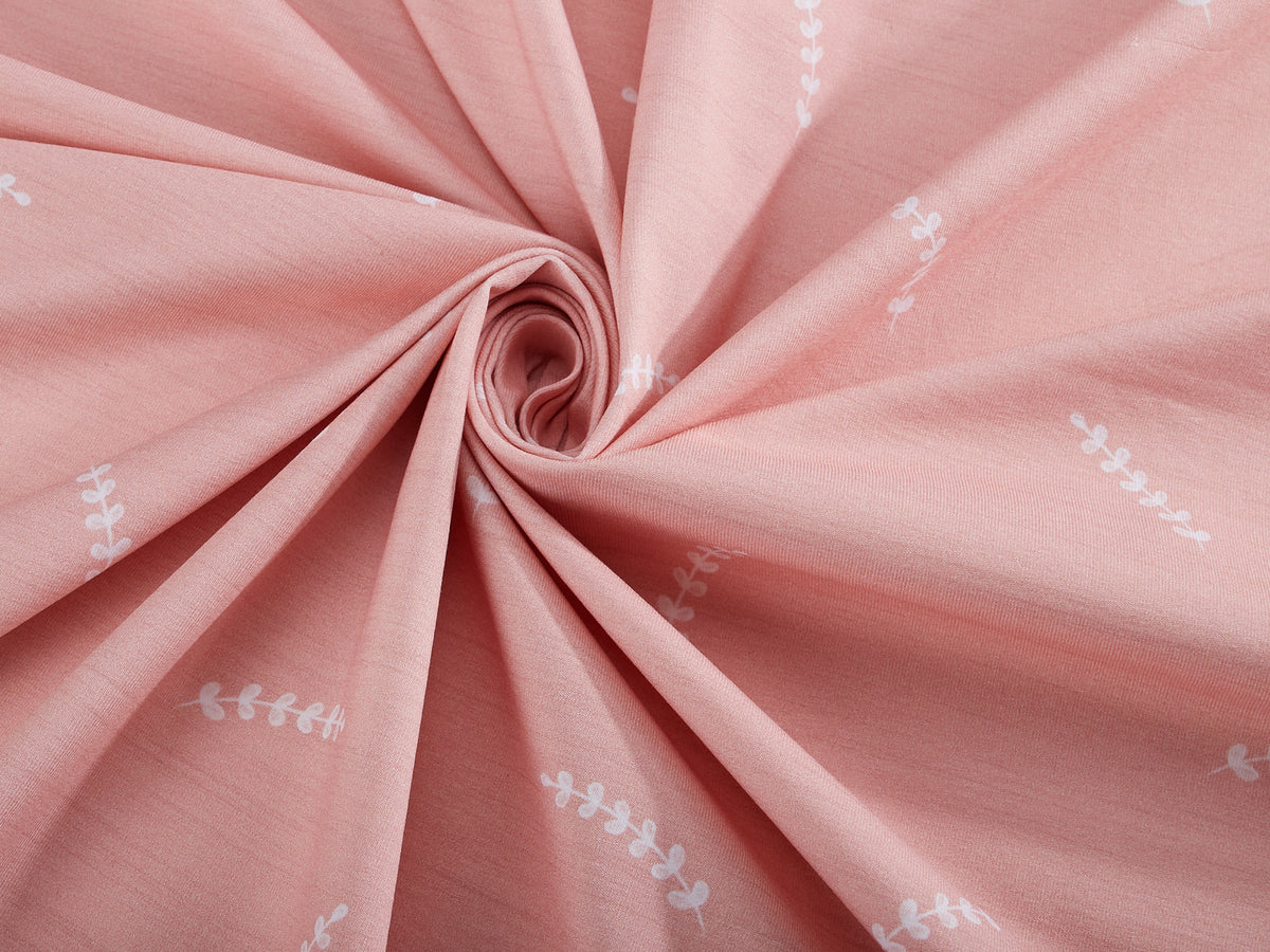 Jersey-Stoff "sprig #rose" (0,5m)