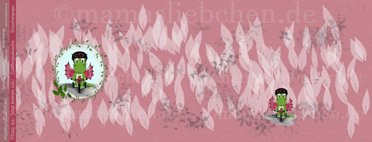Jersey-Stoff "spring arvetti #rose melange" (1 Panel, ca 0,65m)